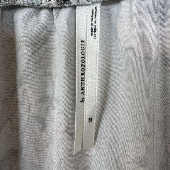 Anthropologie The Ariana Square-Neck Asymmetrical Ruffle-Hem Dress Plus Size 3X - Picture 14 of 17